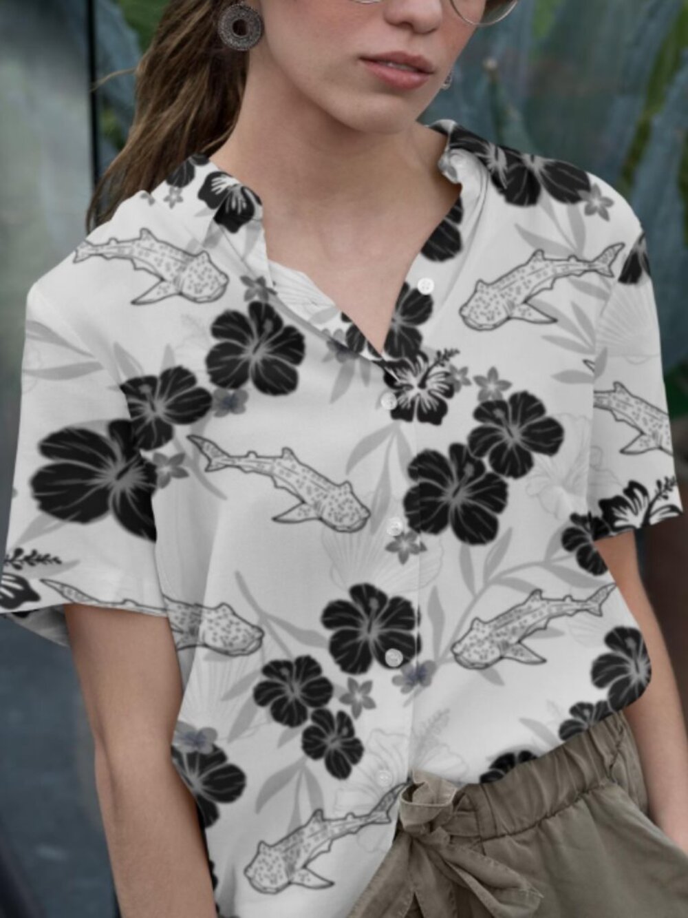Whale Shark Hawaiian Shirt: Ocean Life Button Down